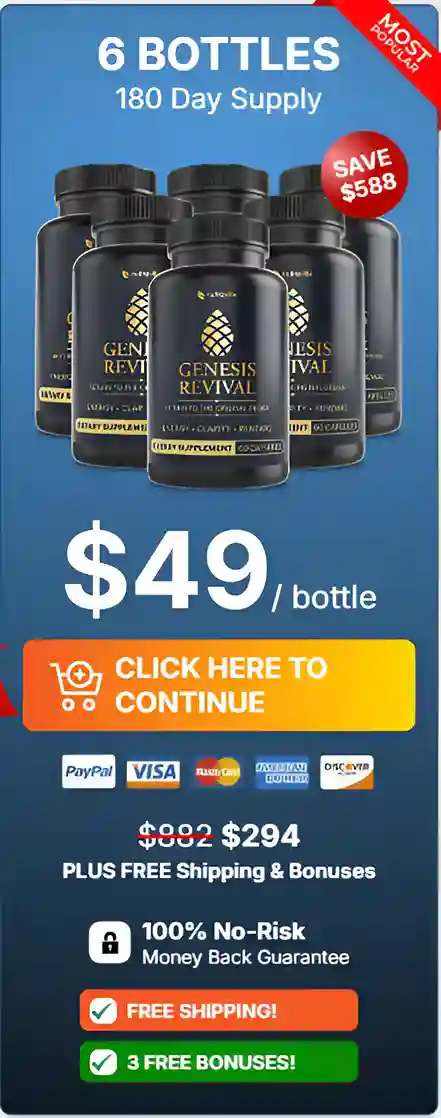 Genesis Revival- 6 bottles pricing